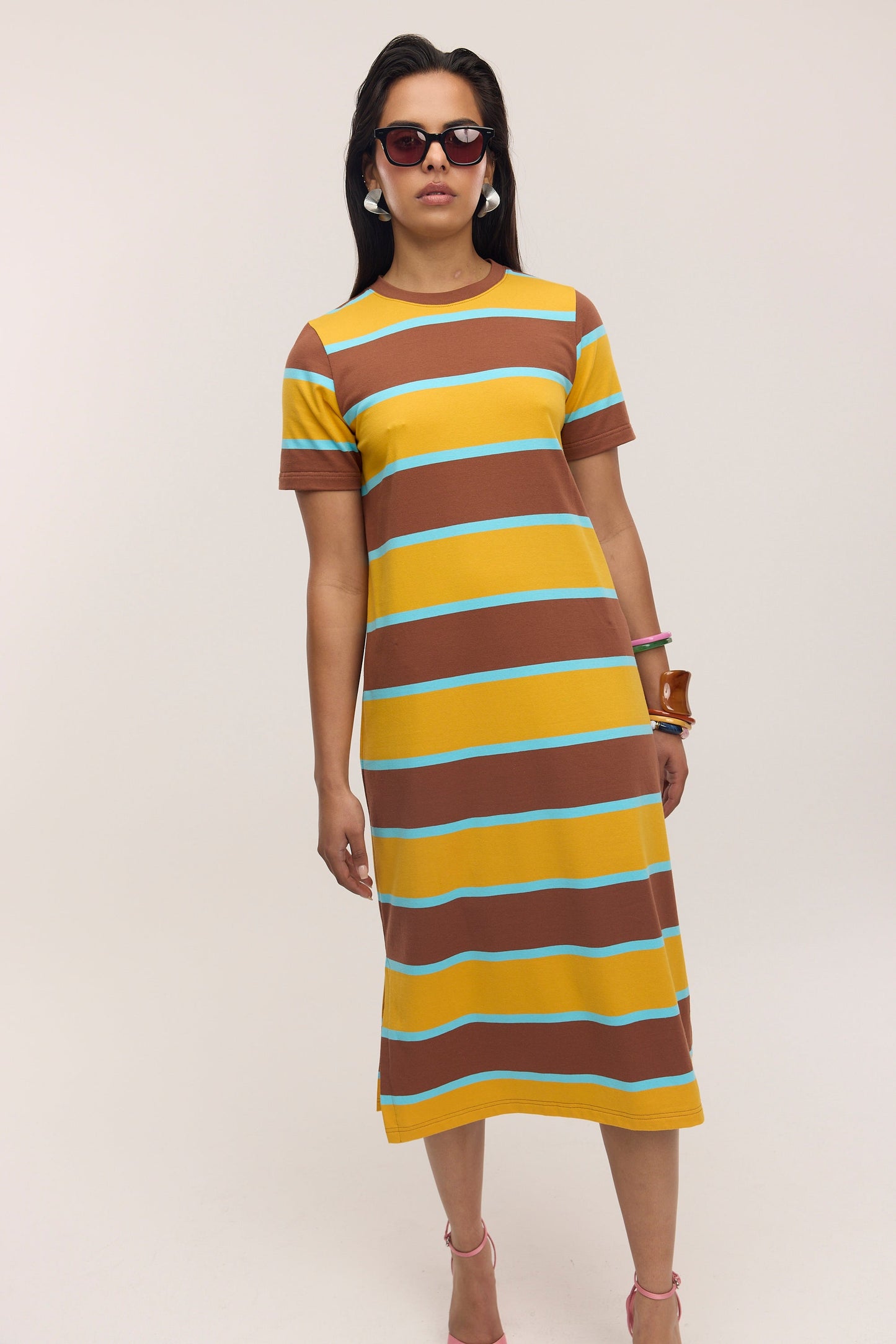 Robe T-shirt longue de voyage