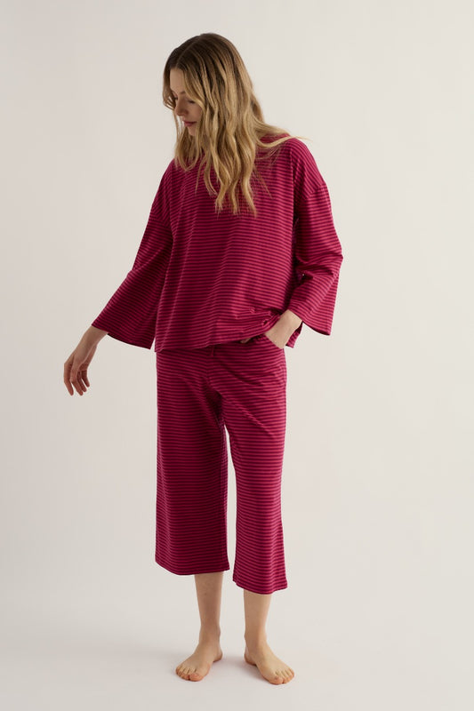 Pyjama en jersey à motif d'ombre d'arbre