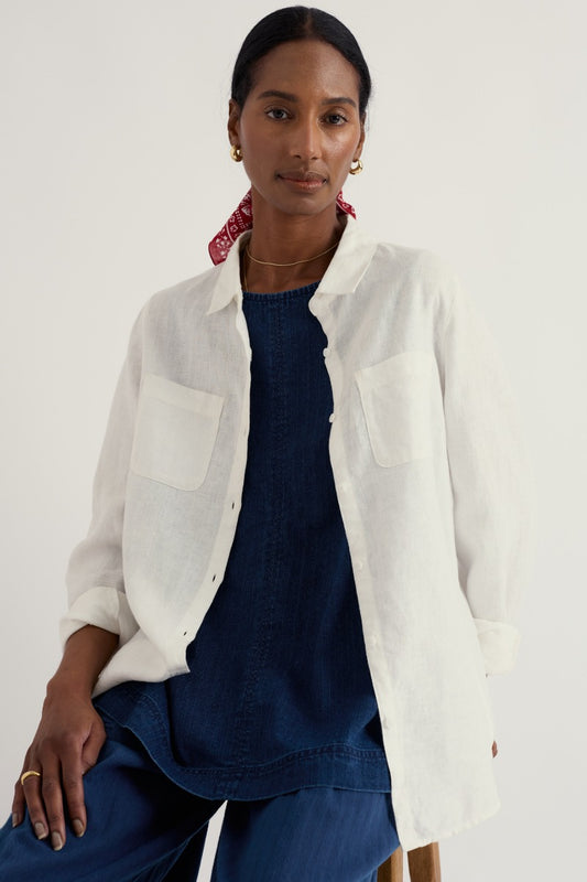 Camicia in lino Hazel Branch