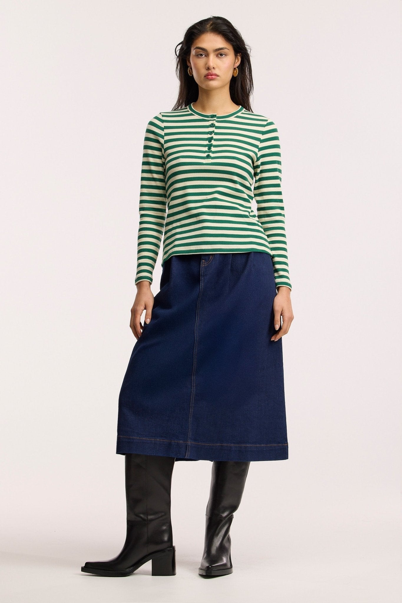 Top Traveller Waffle Henley