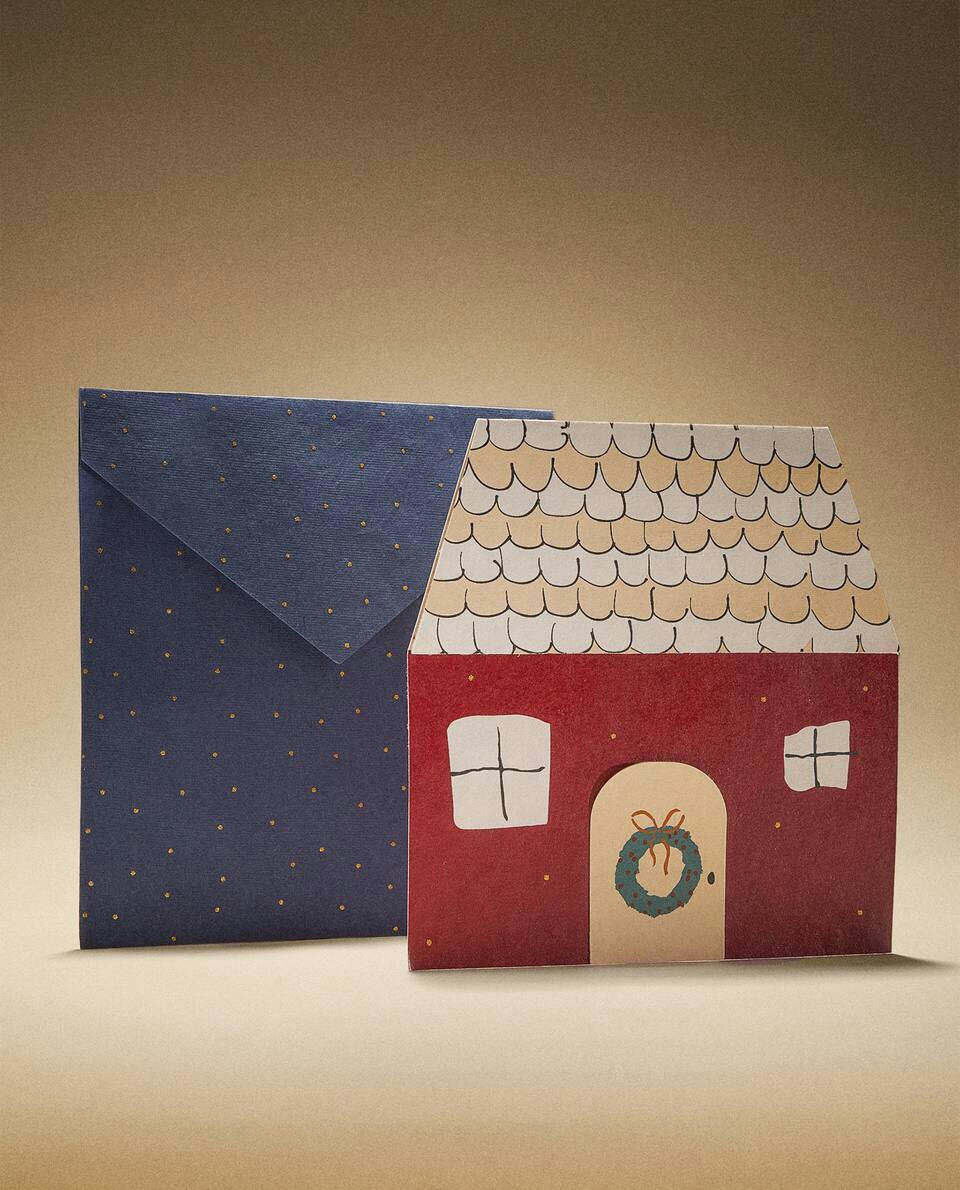CHILDREN¡¯S CHRISTMAS HOUSE POSTCARD