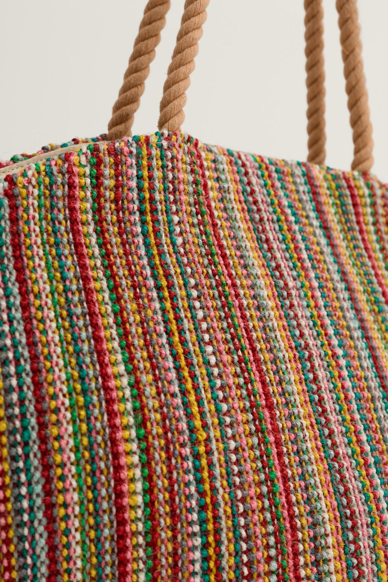 Borsa a conchiglia in juta Alkanet