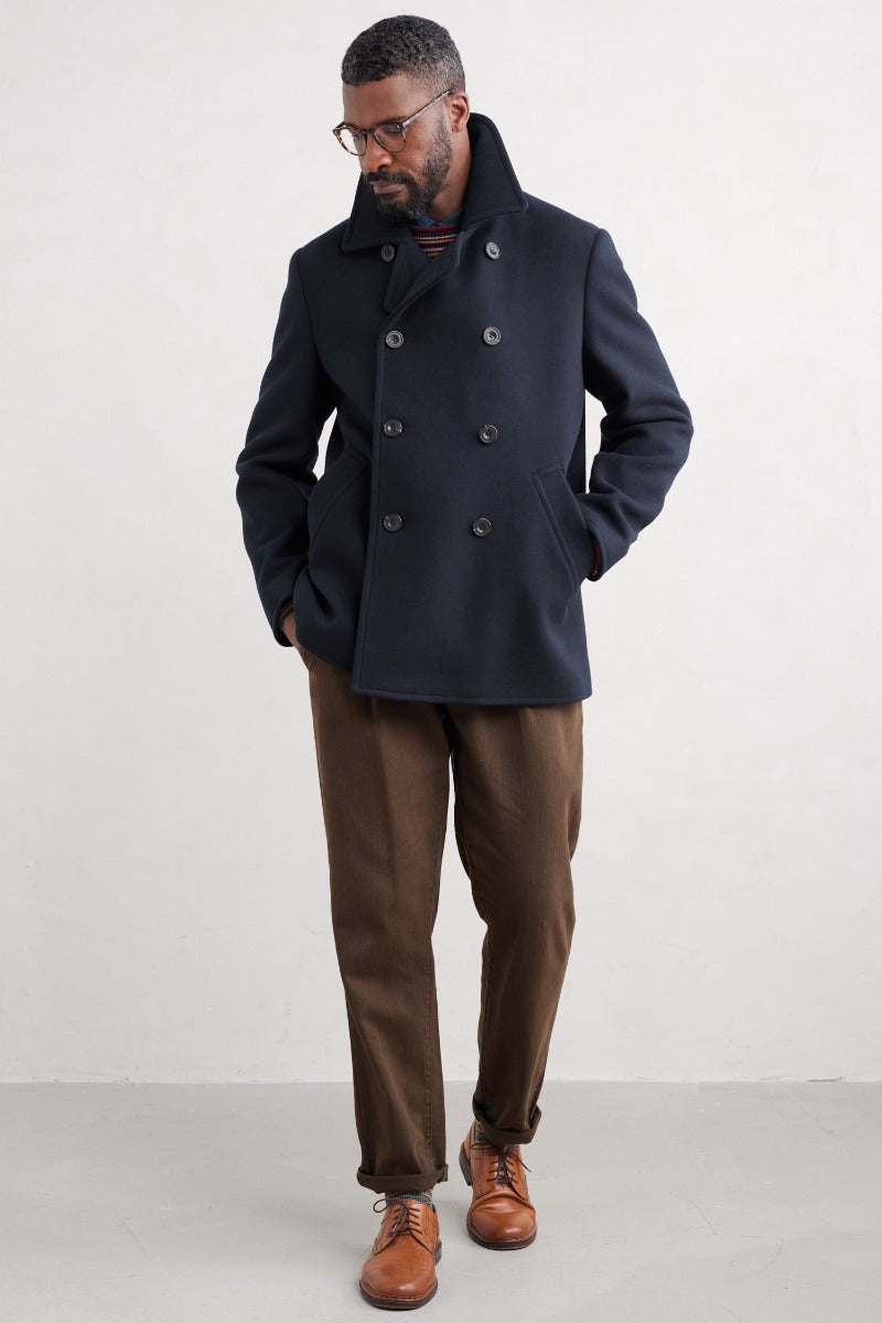Cappotto da uomo in misto lana Channel