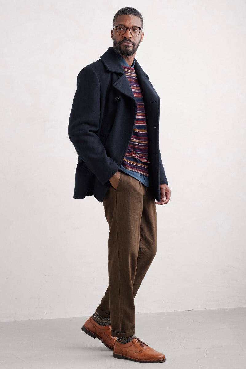 Cappotto da uomo in misto lana Channel
