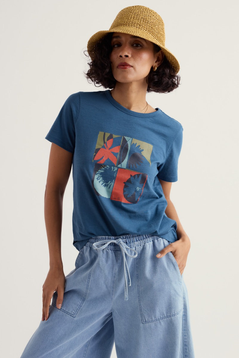 T-shirt en coton biologique à motif imprimé
