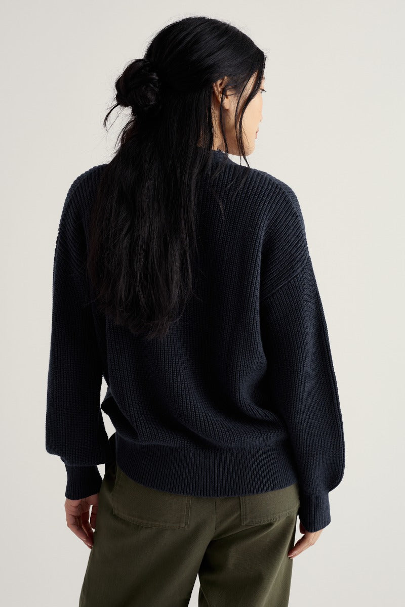 Cardigan en tricot de coton biologique Winding Creek