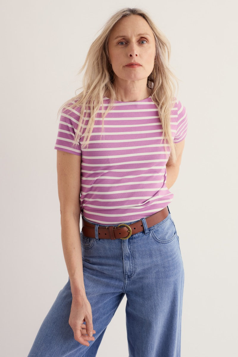 T-shirt Sailor in jersey di cotone biologico certificato GOTS  