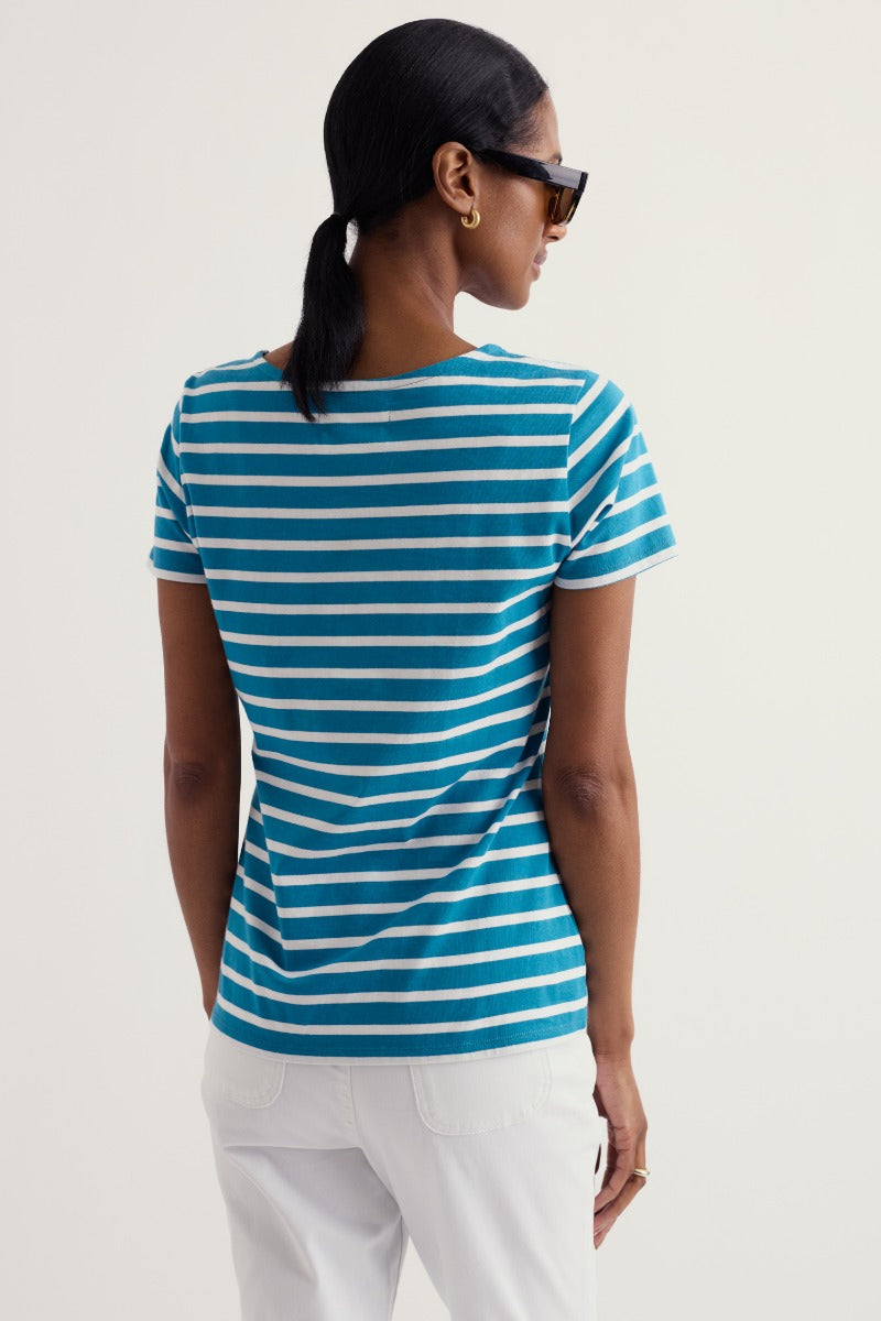 T-shirt Sailor in jersey di cotone biologico certificato GOTS  