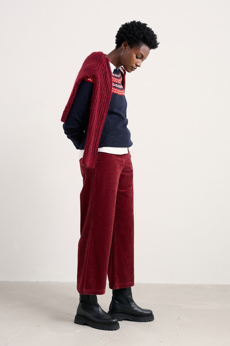 Pantaloni in Velluto a Coste Asphodel