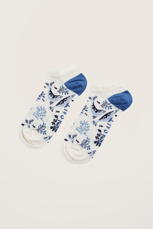 Chaussettes basses fantaisie pour femme