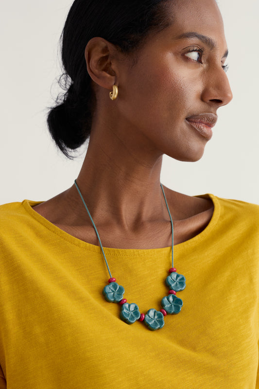 Collier de perles de céramique Rosid