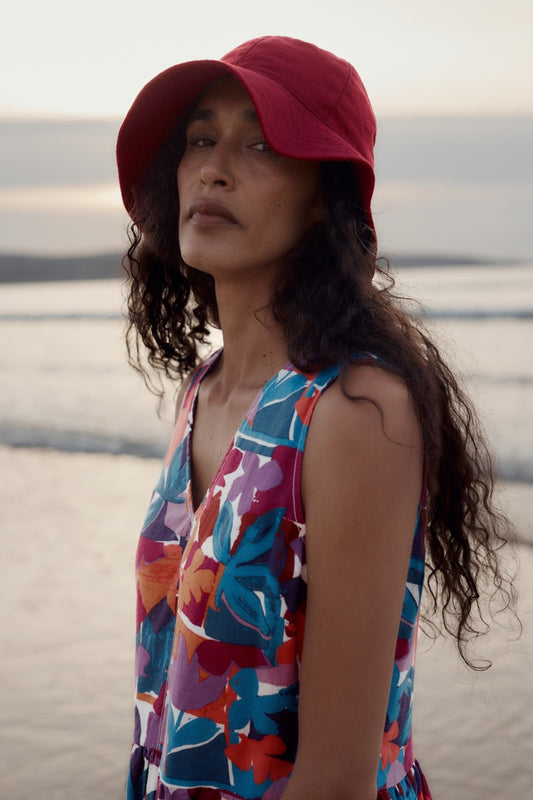Chapeau de soleil en coton recyclé Celia