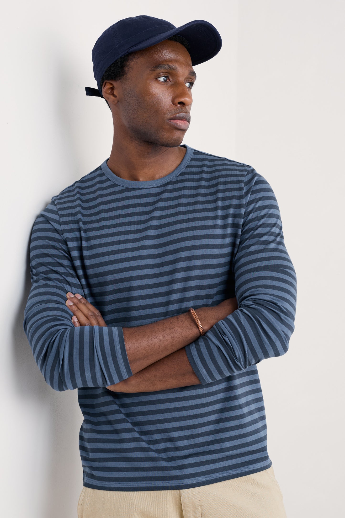 Maglia Uomo a Girocollo Sailor in Cotone Organico Certificato GOTS