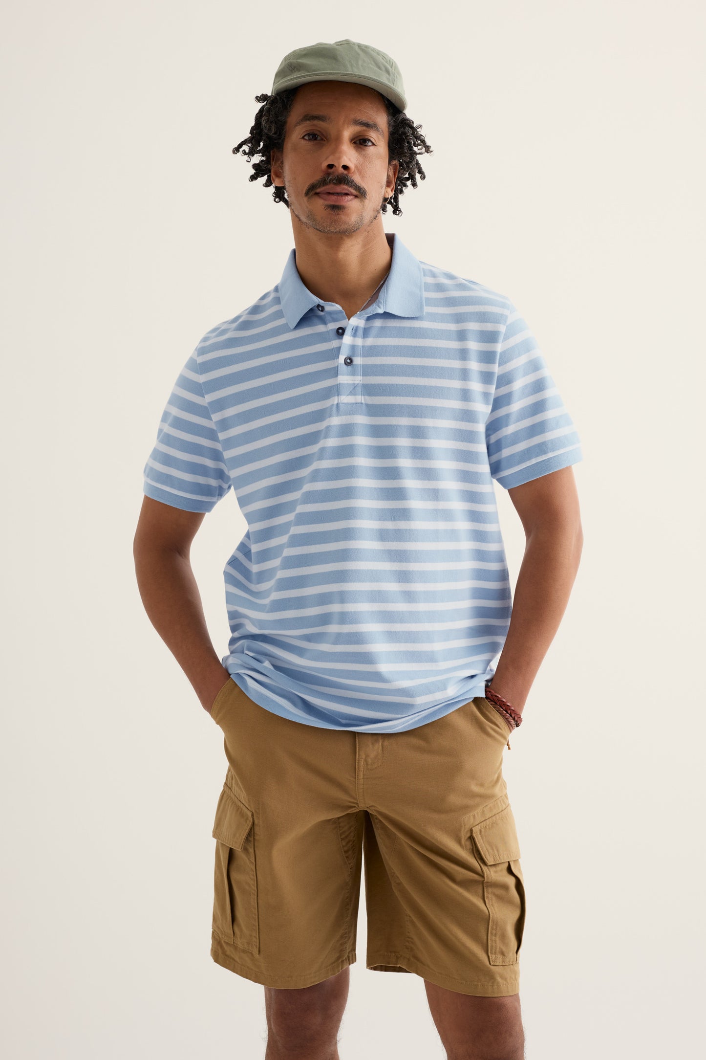 Polo Uomo Balefire a Righe in Cotone Organico