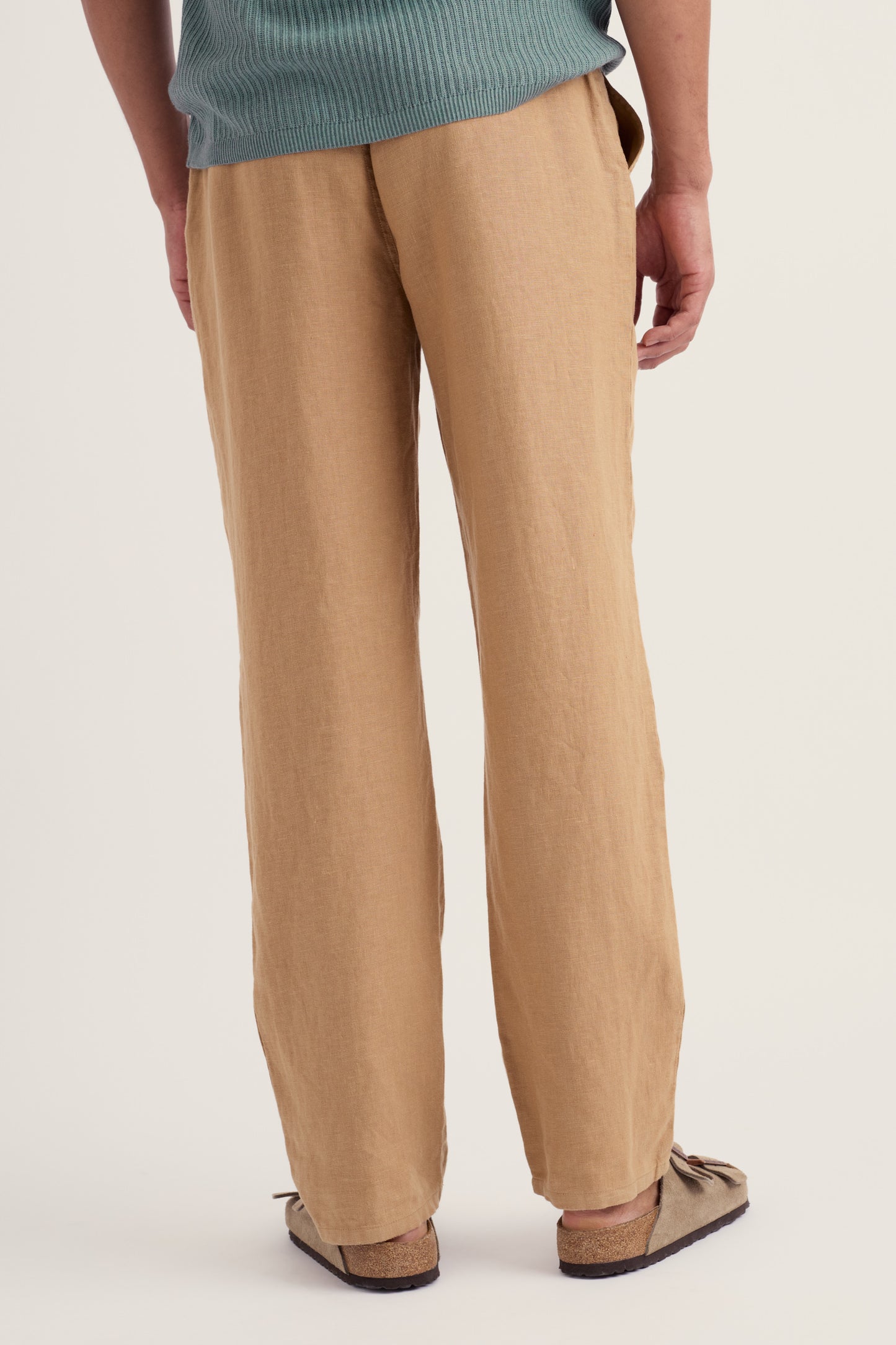Pantaloni Uomo Crewman in Lino con Cintura