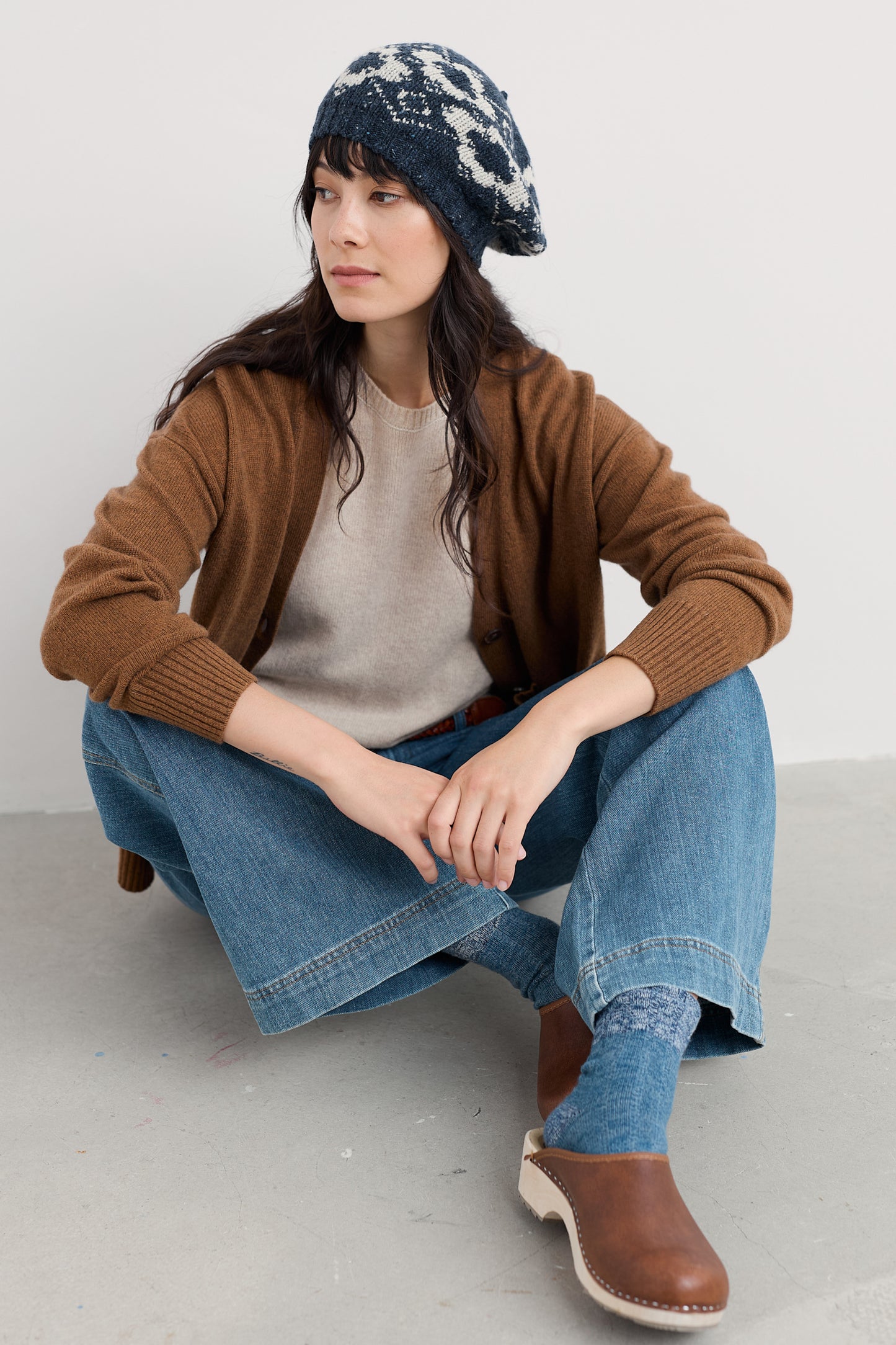 Gilet East View lavorato a maglia  