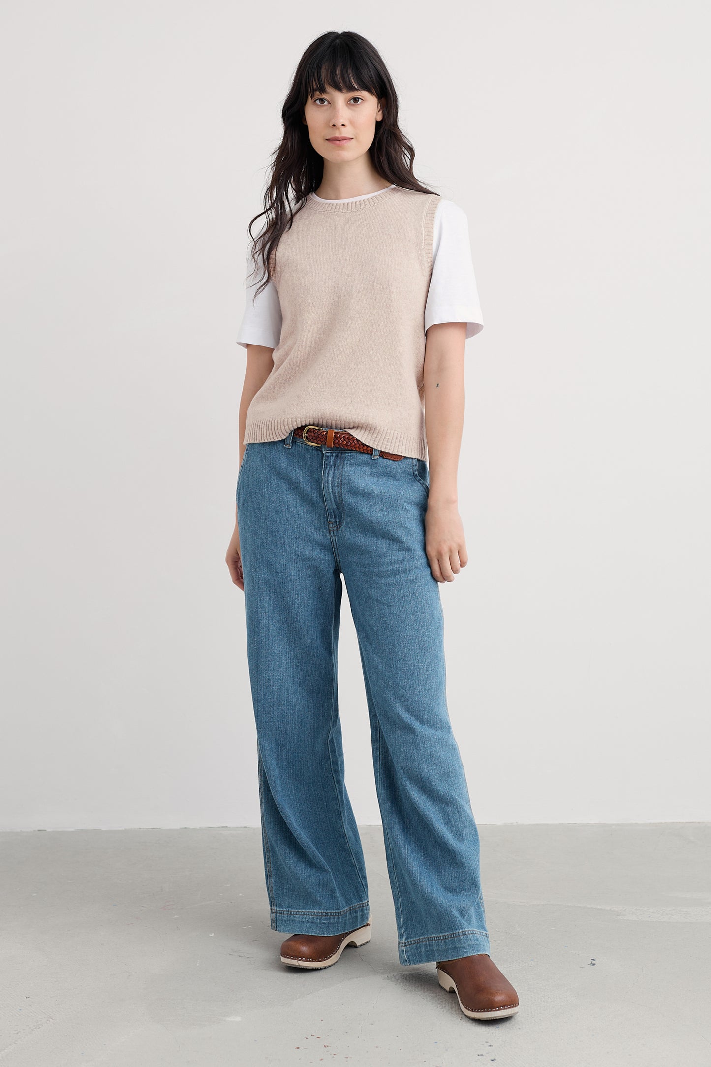 Gilet East View lavorato a maglia  