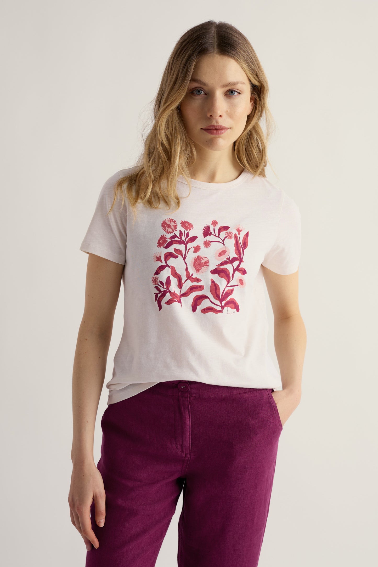 T-shirt en coton biologique à motif imprimé
