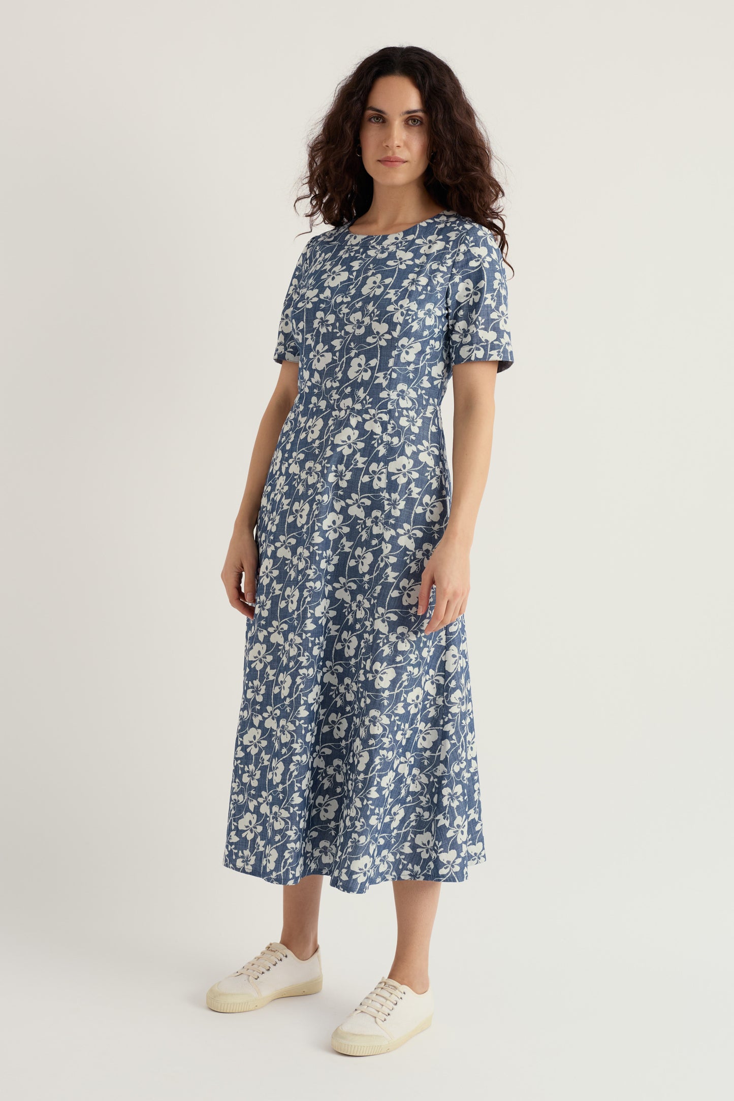 Abito in chambray stampato Fox Path  