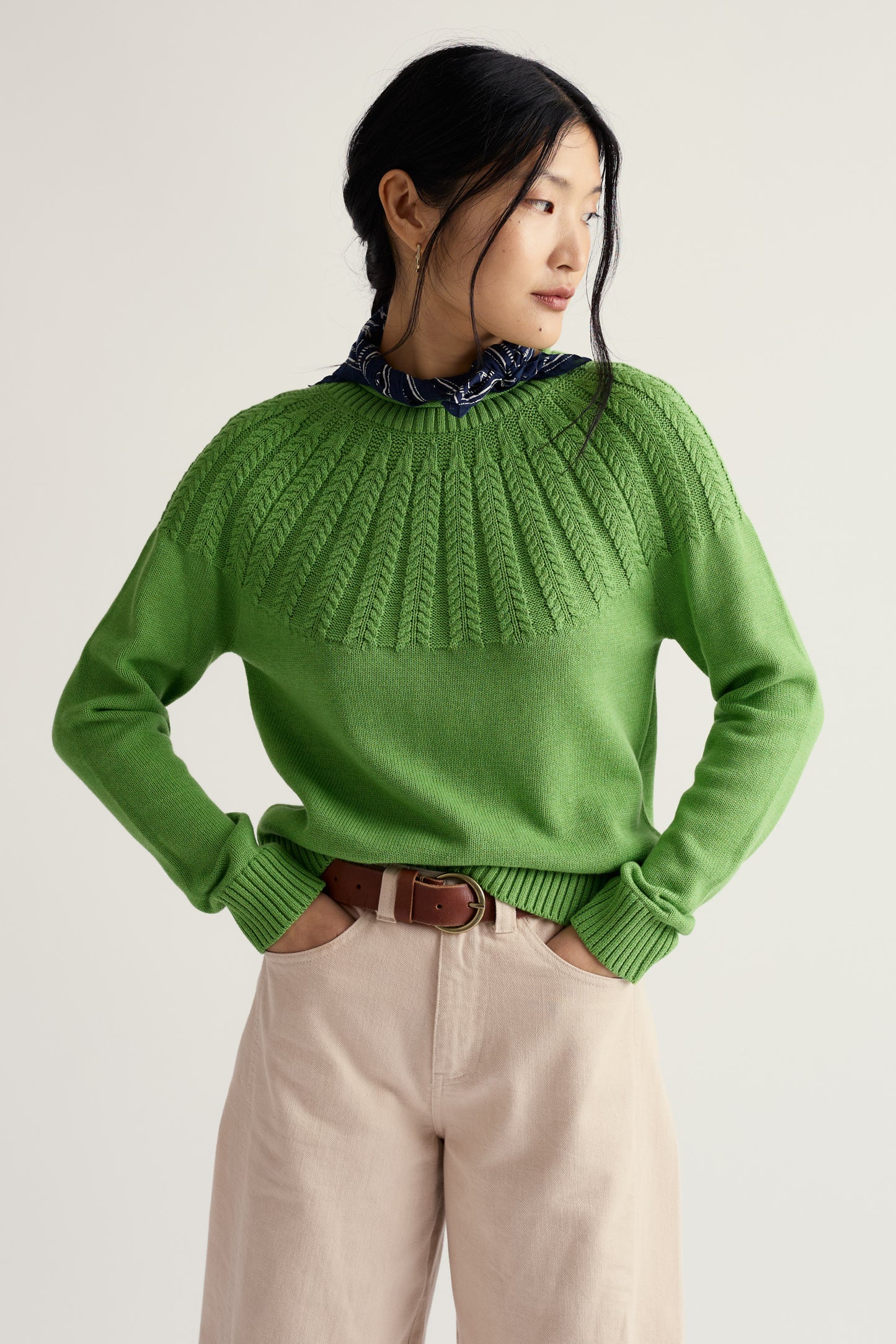 Pull en coton biologique Traquet motteux