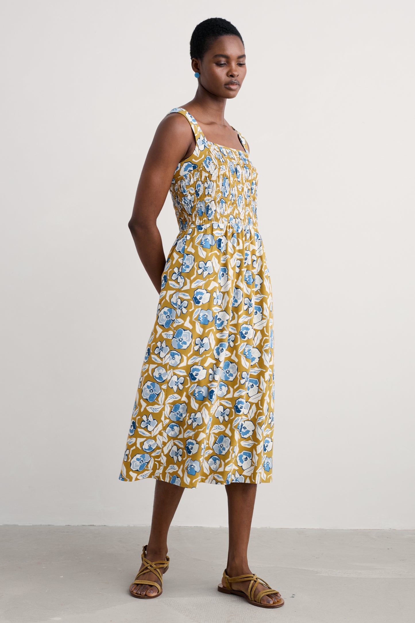 Abito estivo in jersey con smock Summer Buoy