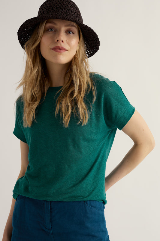 T-shirt en lin Carn Cove