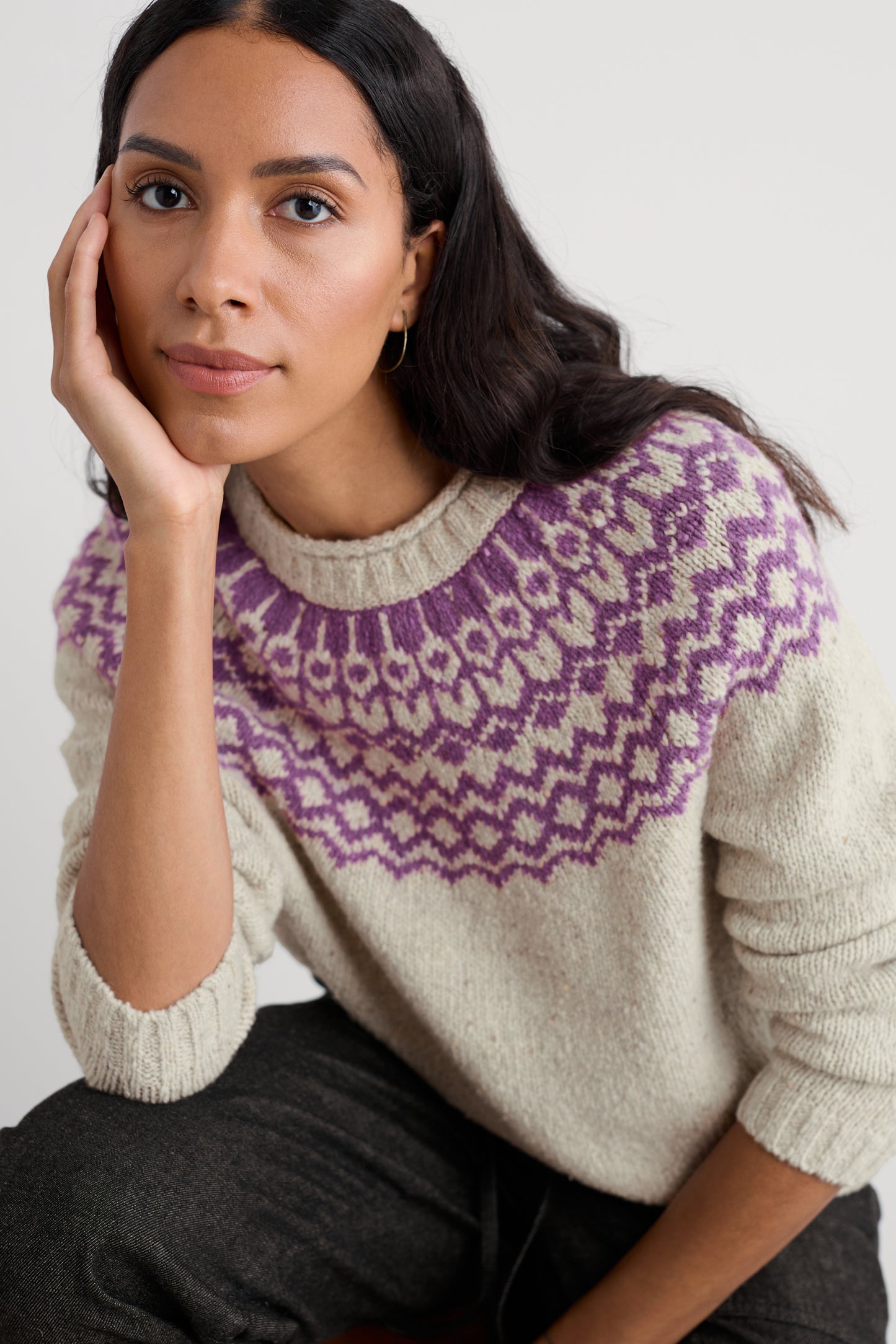 Maglione Port Kinnis Fair Isle con Merino
