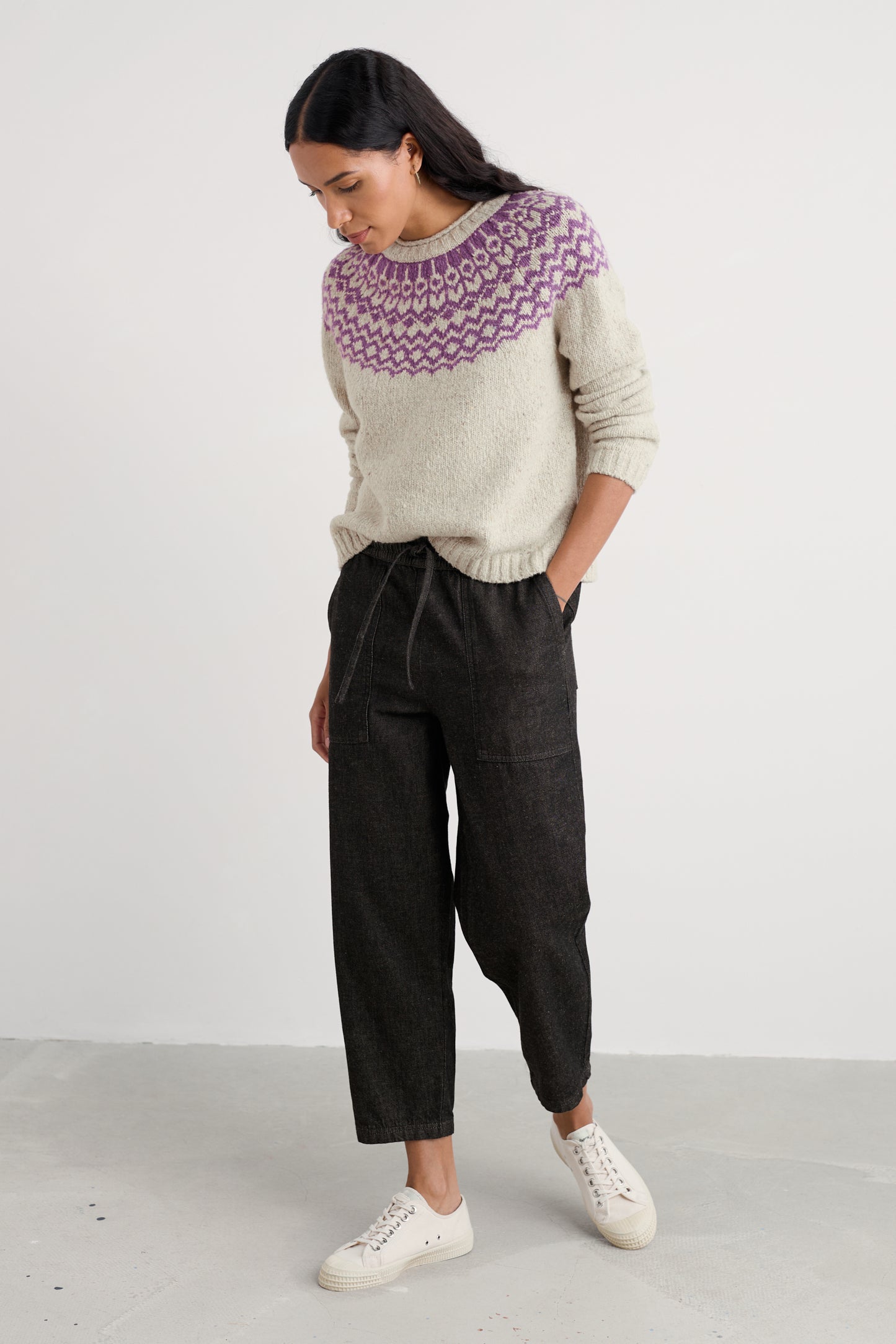 Maglione Port Kinnis Fair Isle con Merino