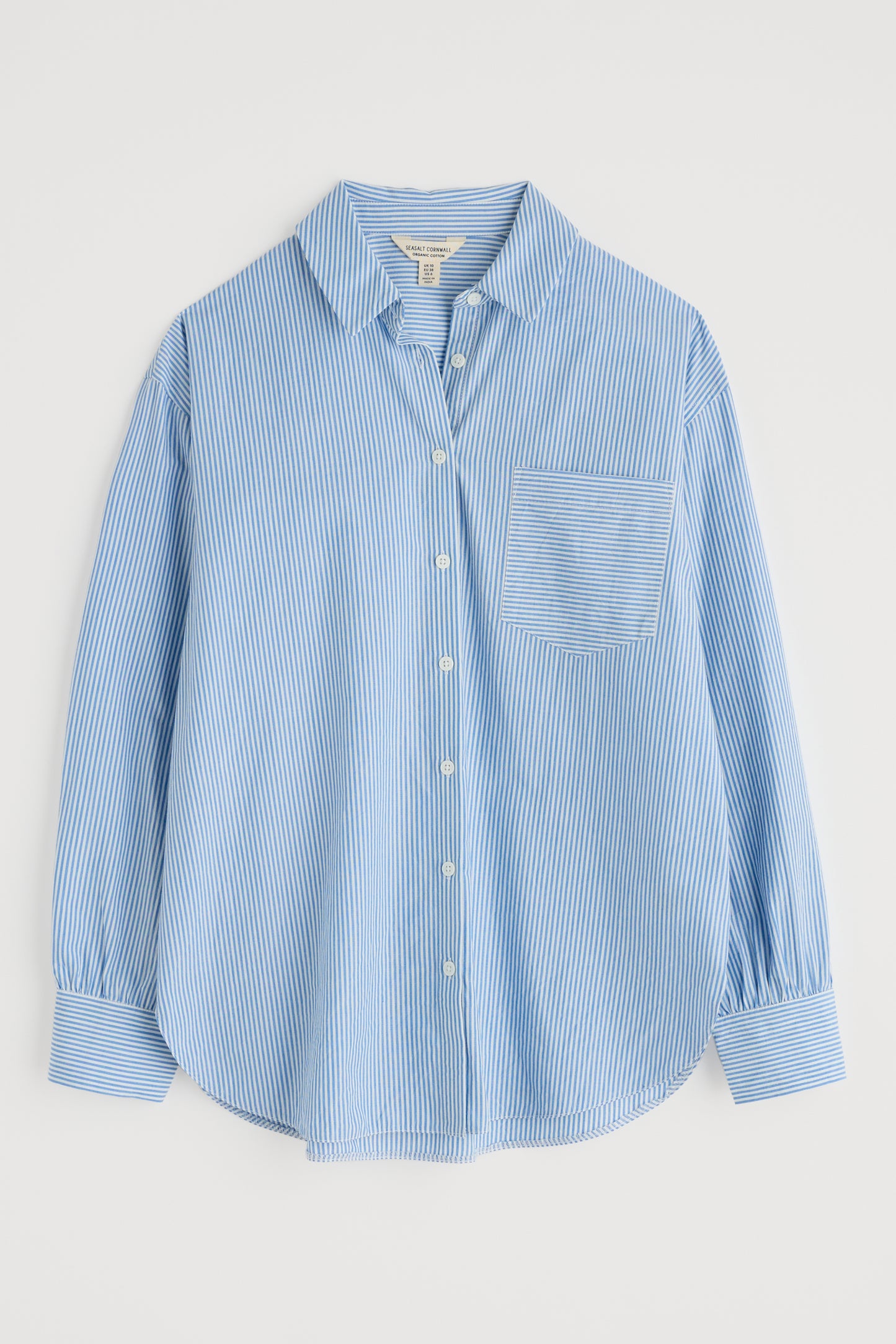 Camicia oversize Sea Path in popeline