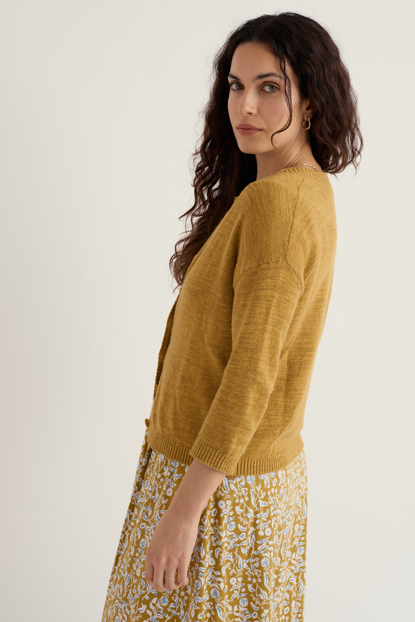 Cardigan en lin et coton biologique Pentire Steps