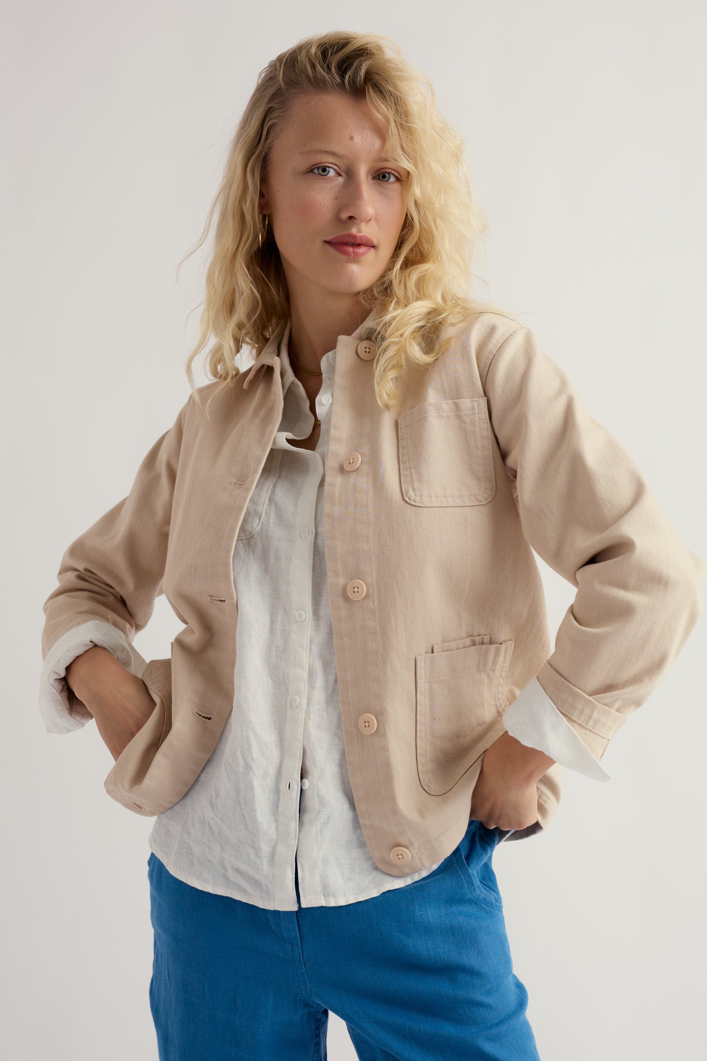 Giacca Reading Rocks in Denim di Cotone Organico