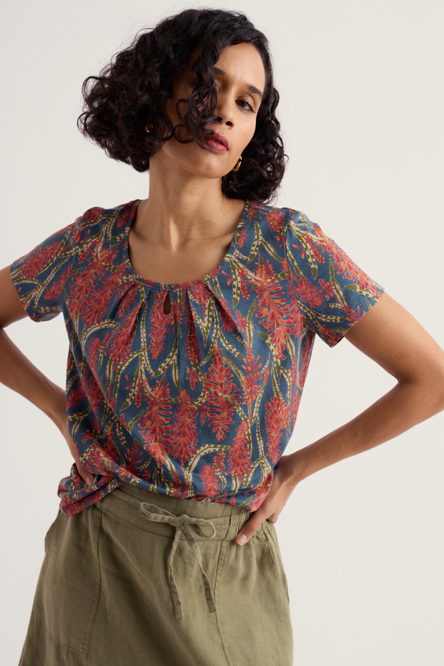 T-shirt Appletree à découpe en trou de serrure
