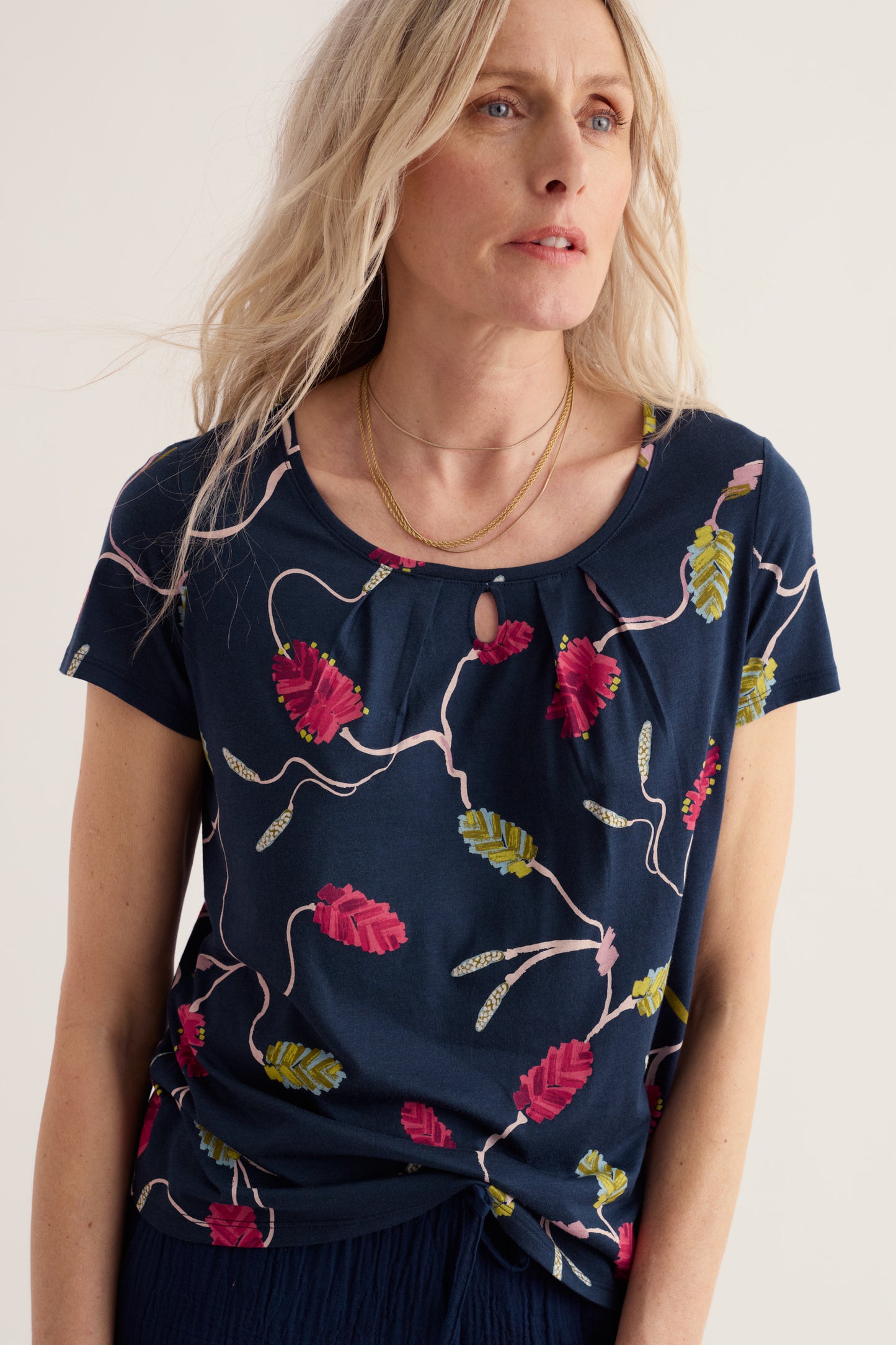 T-shirt Appletree à découpe en trou de serrure