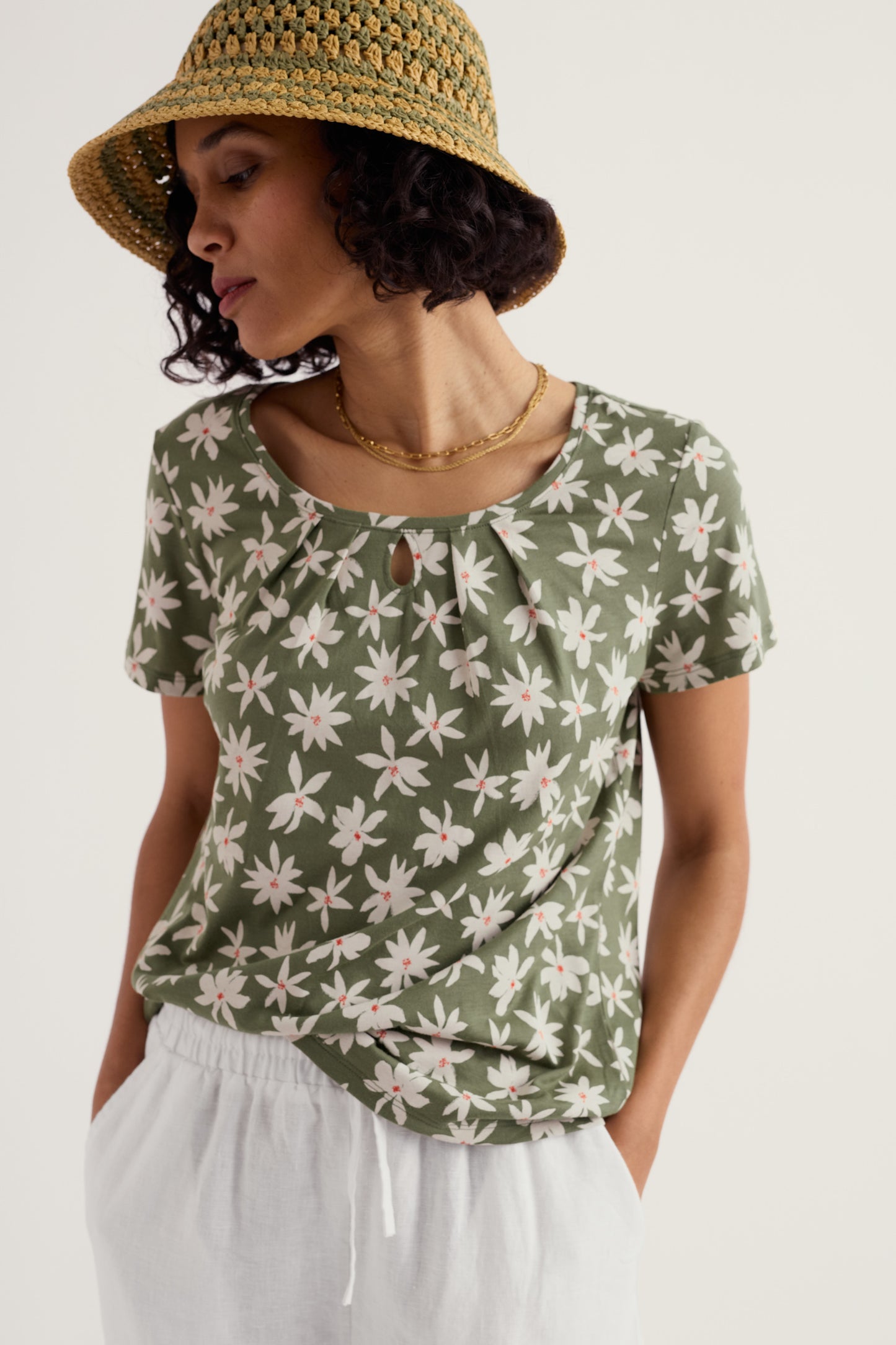 T-shirt Appletree à découpe en trou de serrure