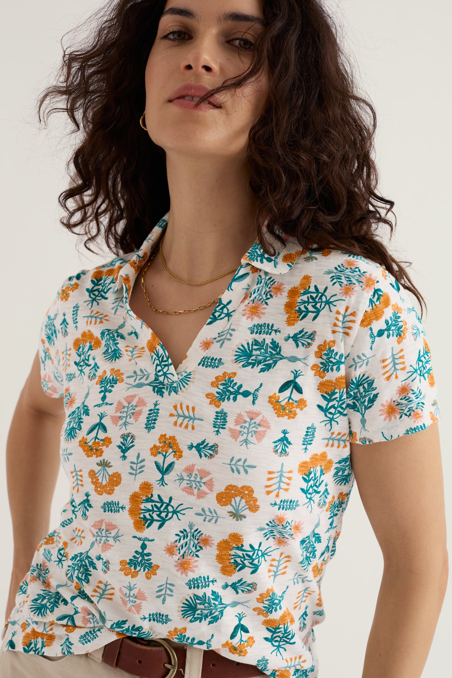 Chemise à manches courtes Wavecrest en jersey