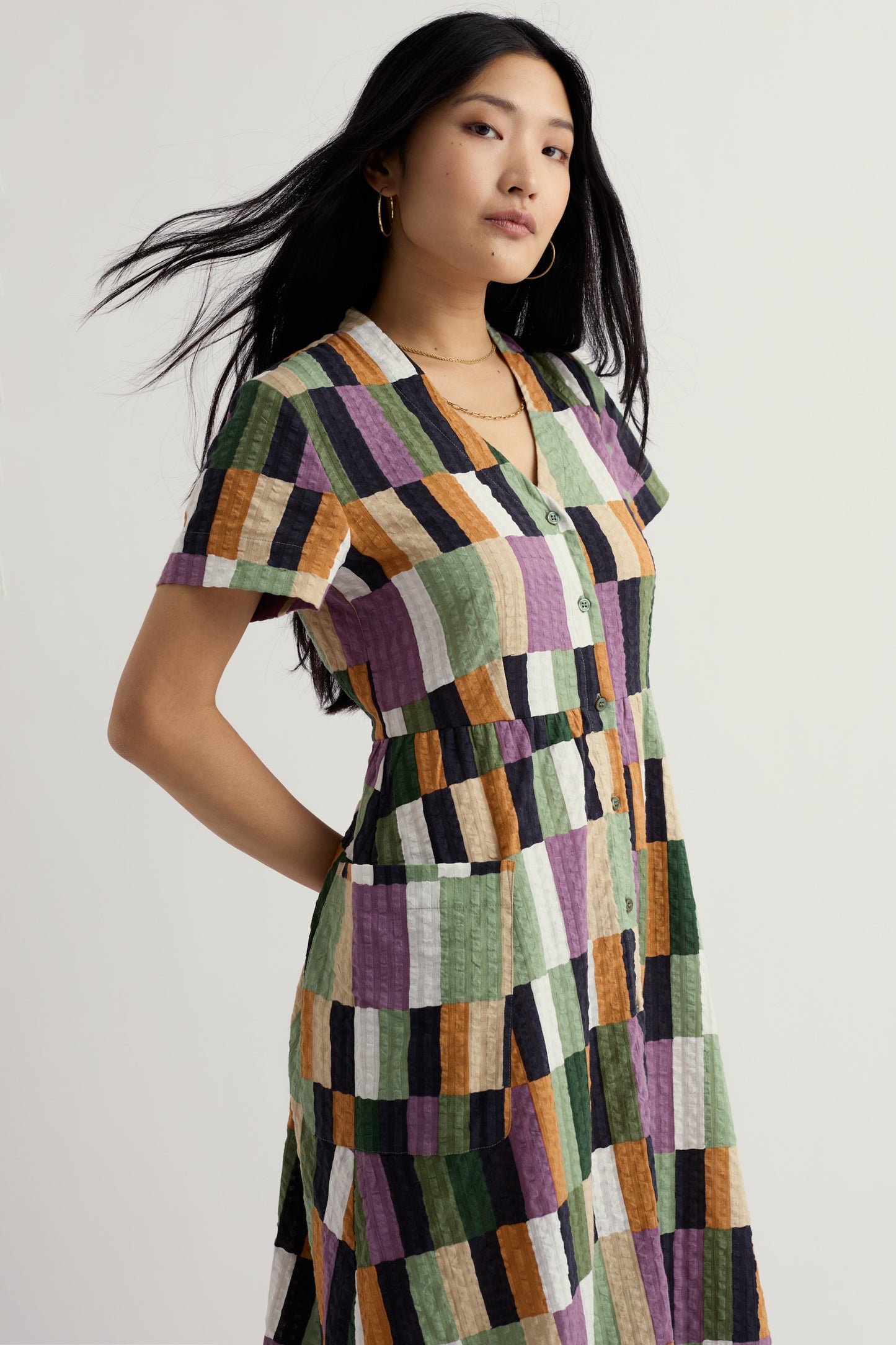 Robe midi chemise Fowen