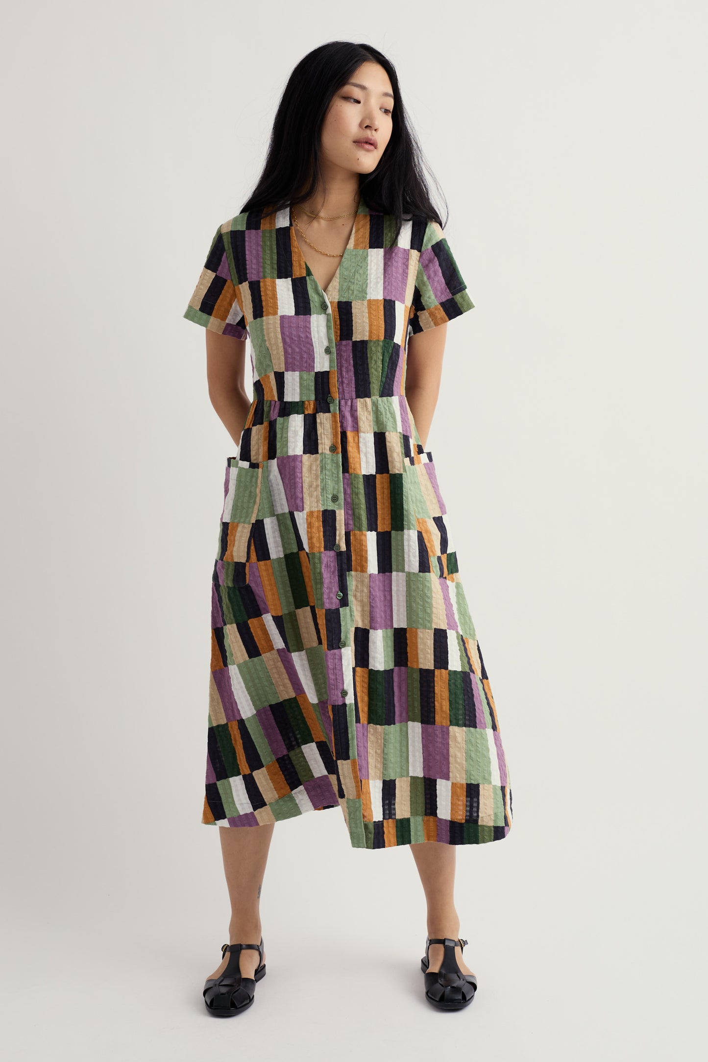 Robe midi chemise Fowen
