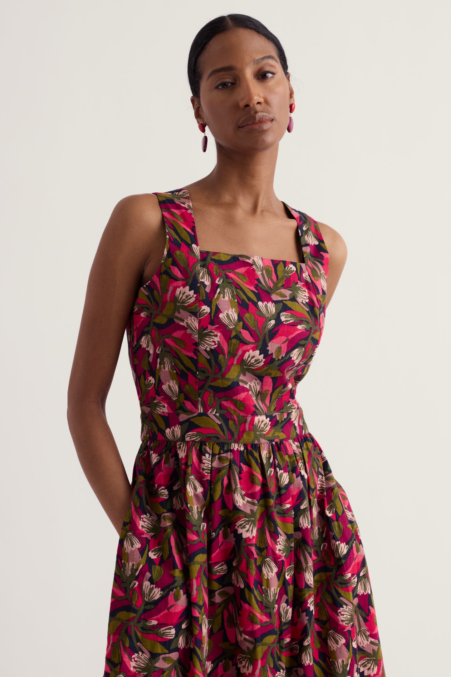 Vestito Midi Fox Cove in Cotone Organico Certificato GOTS