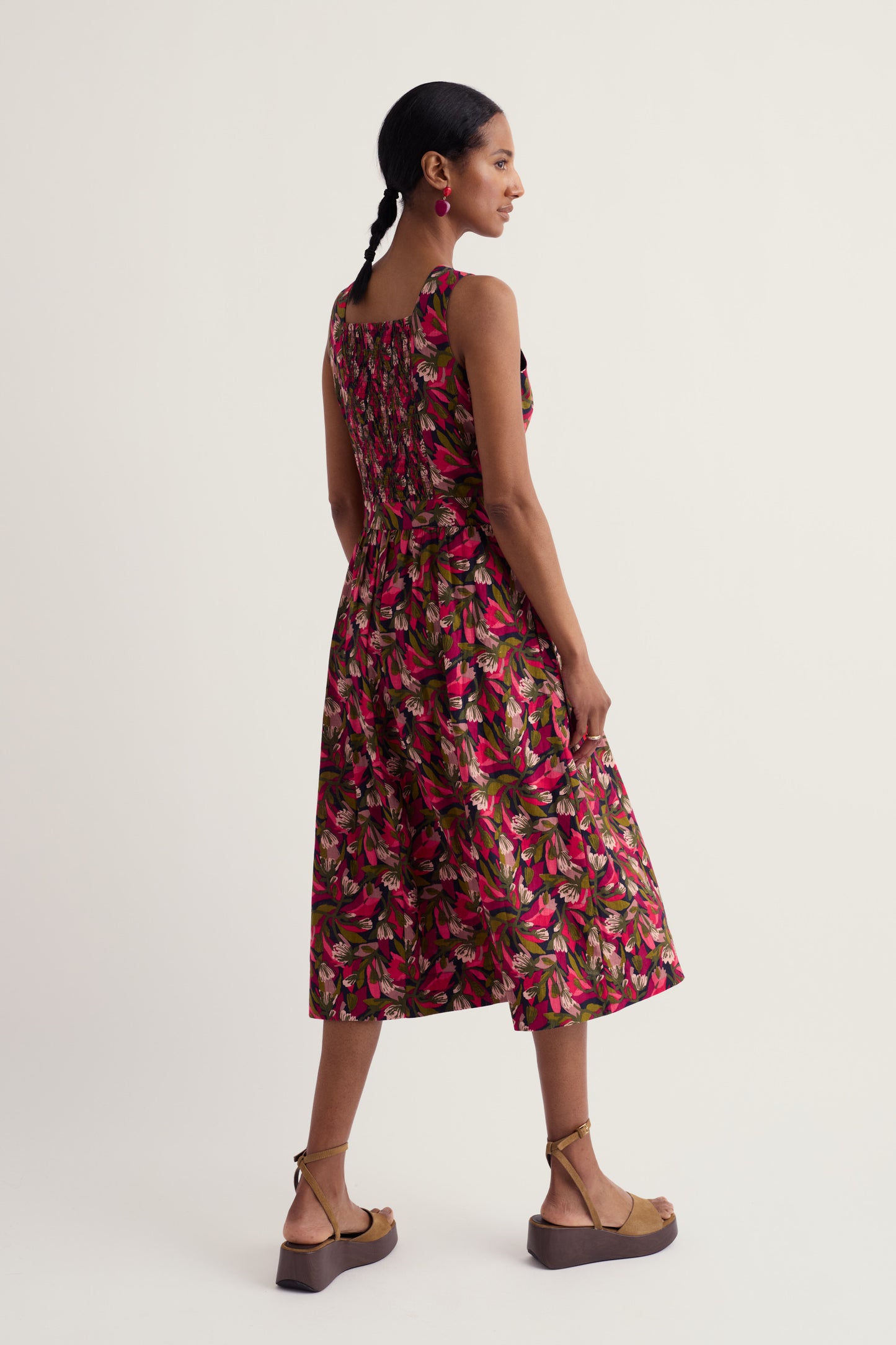 Vestito Midi Fox Cove in Cotone Organico Certificato GOTS