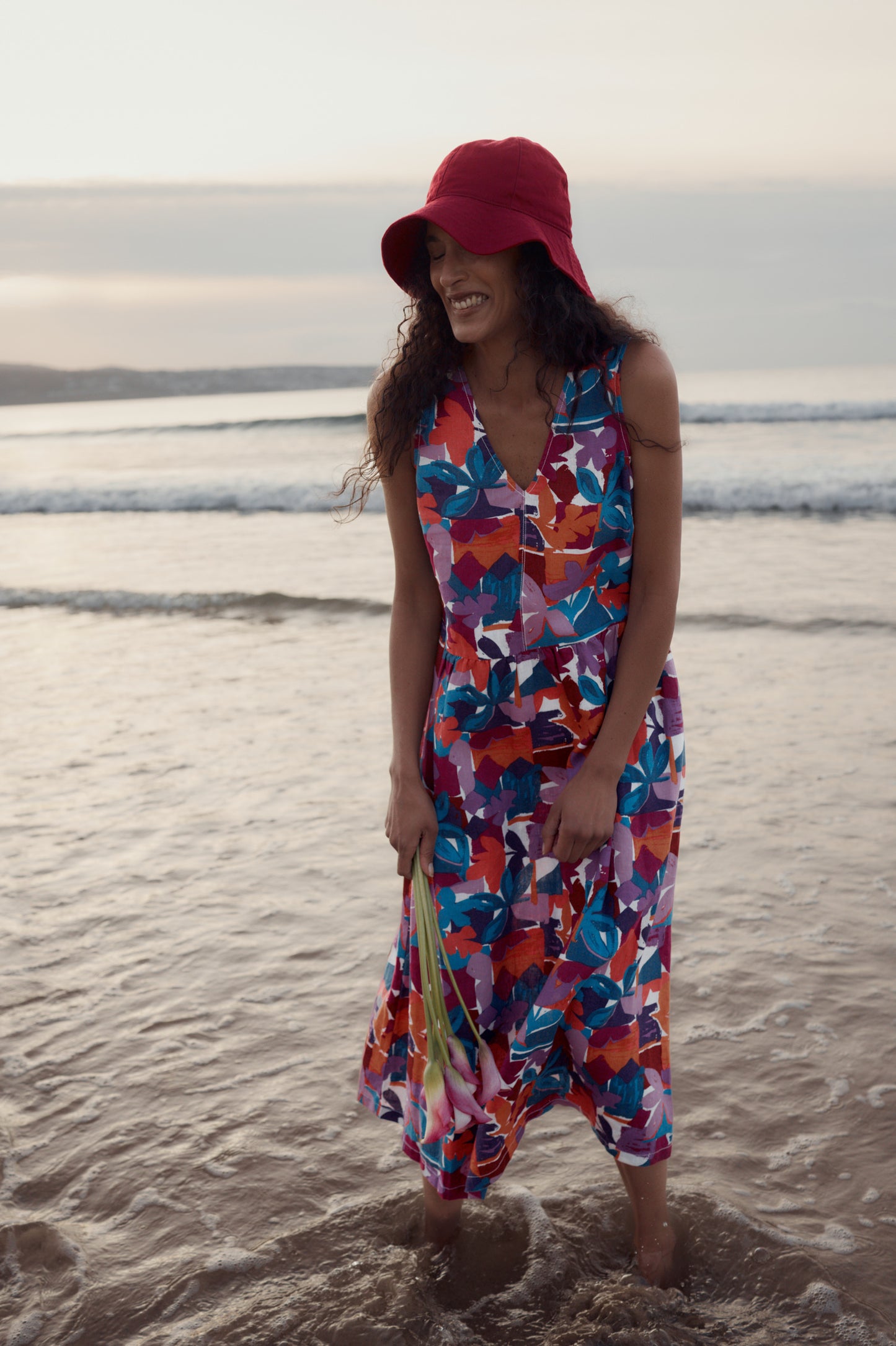 Robe en lin sans manches Lowland Heather