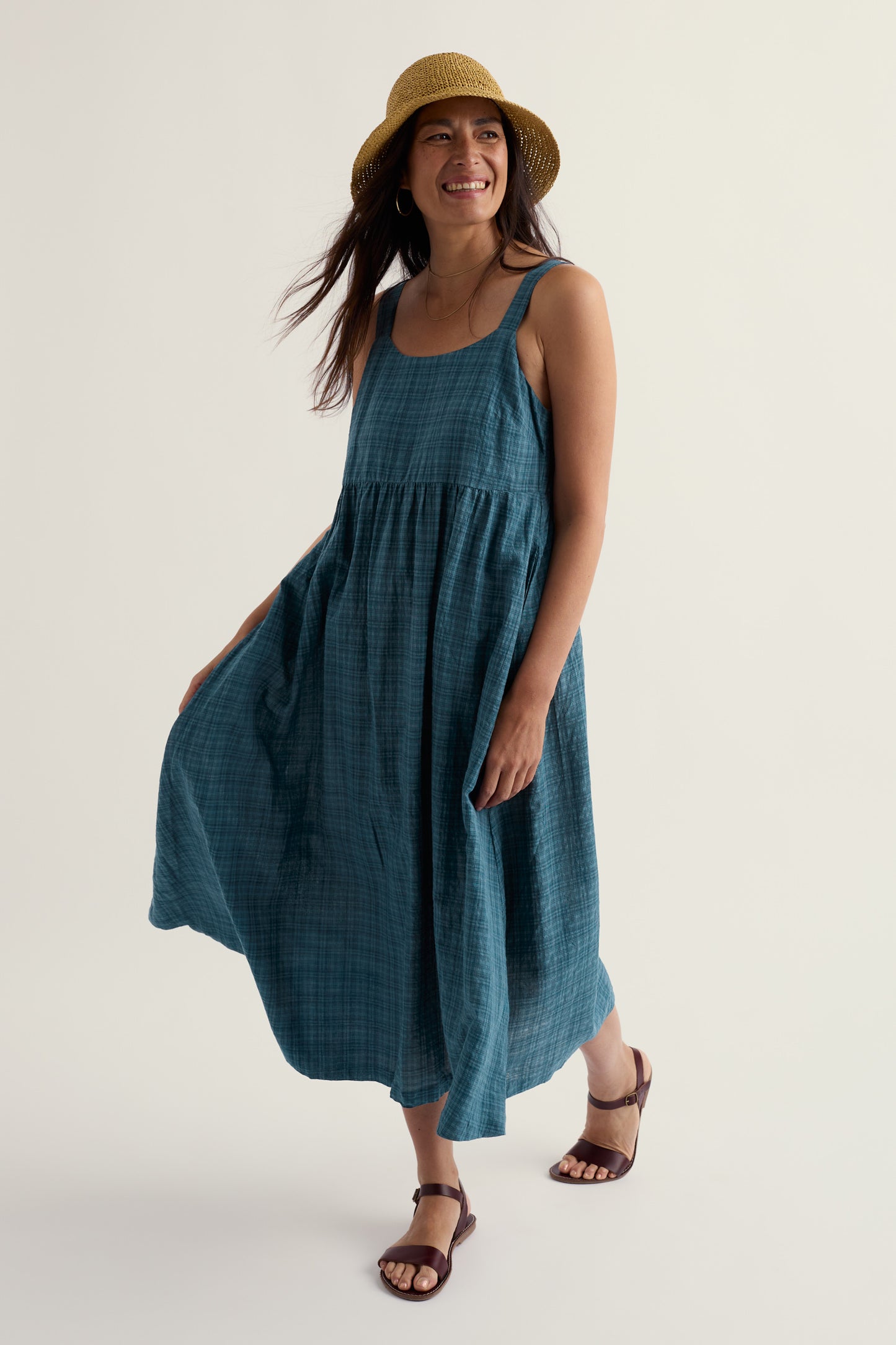 Vestito Midi Laity a Linea Impero