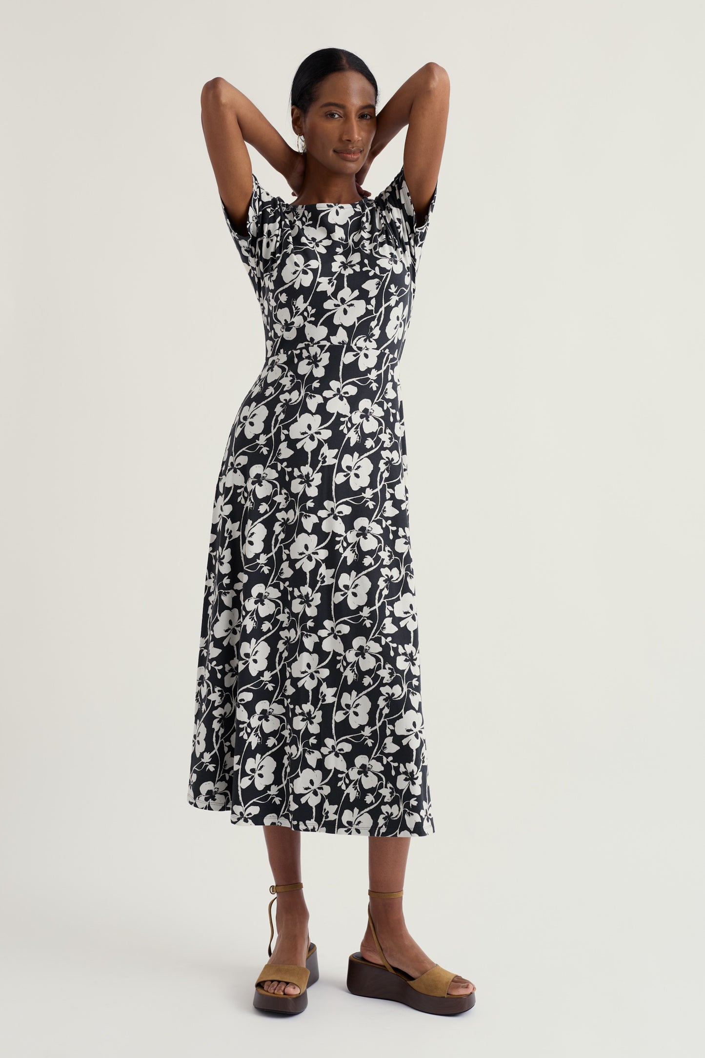 Abito midi in jersey Mirva  