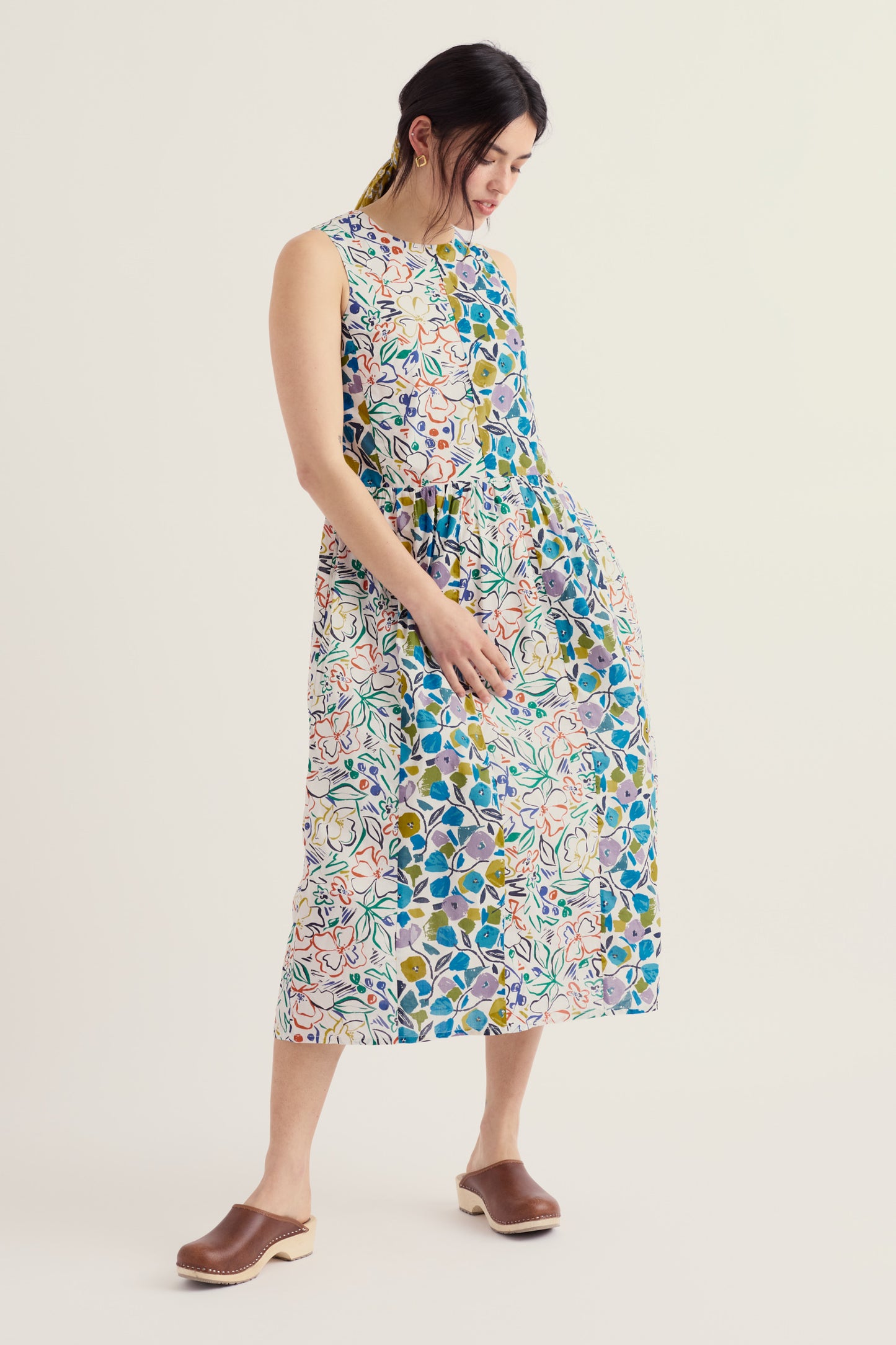 Robe Blouse sans Manches Circulaire