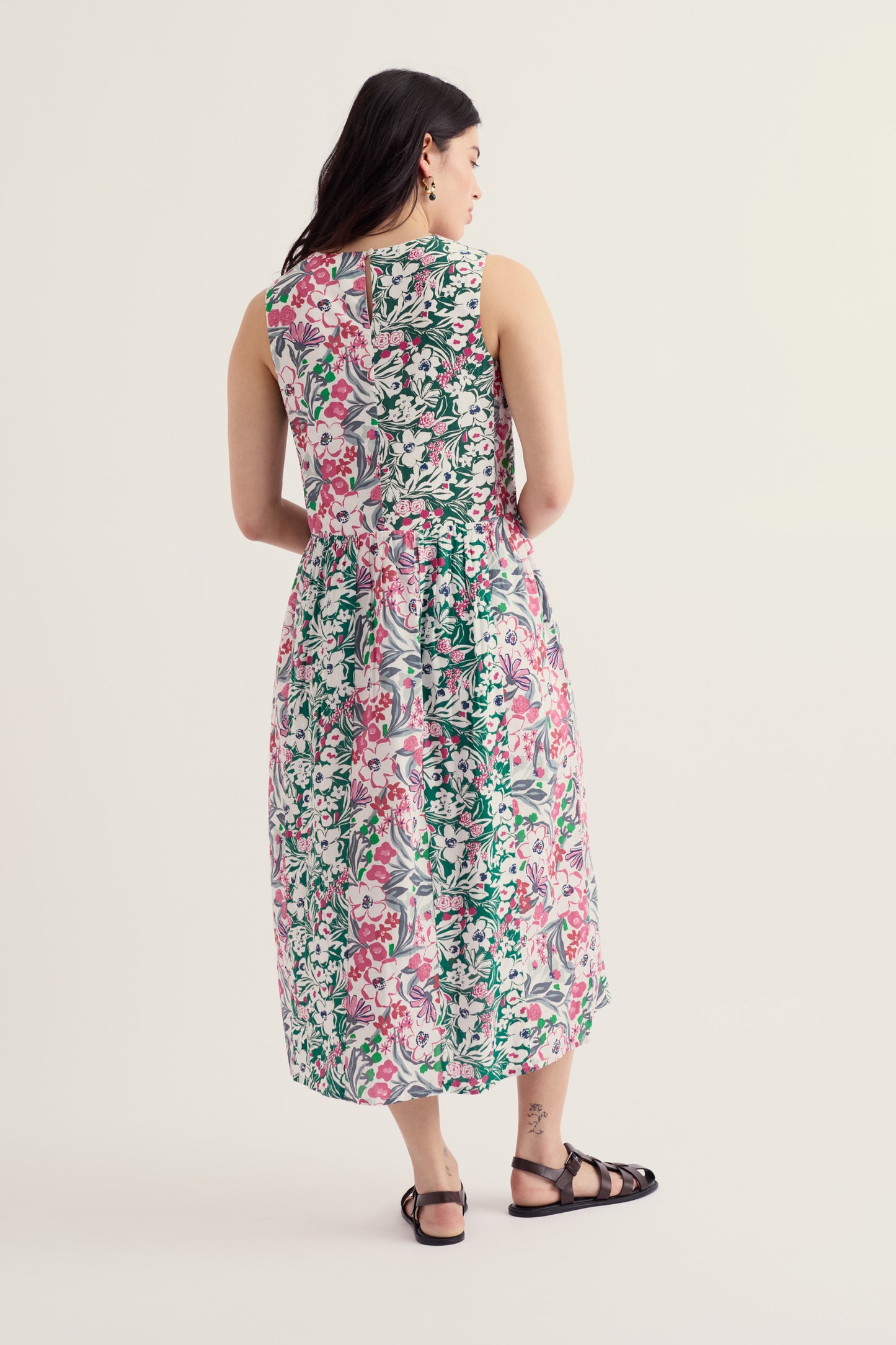 Robe Blouse sans Manches Circulaire