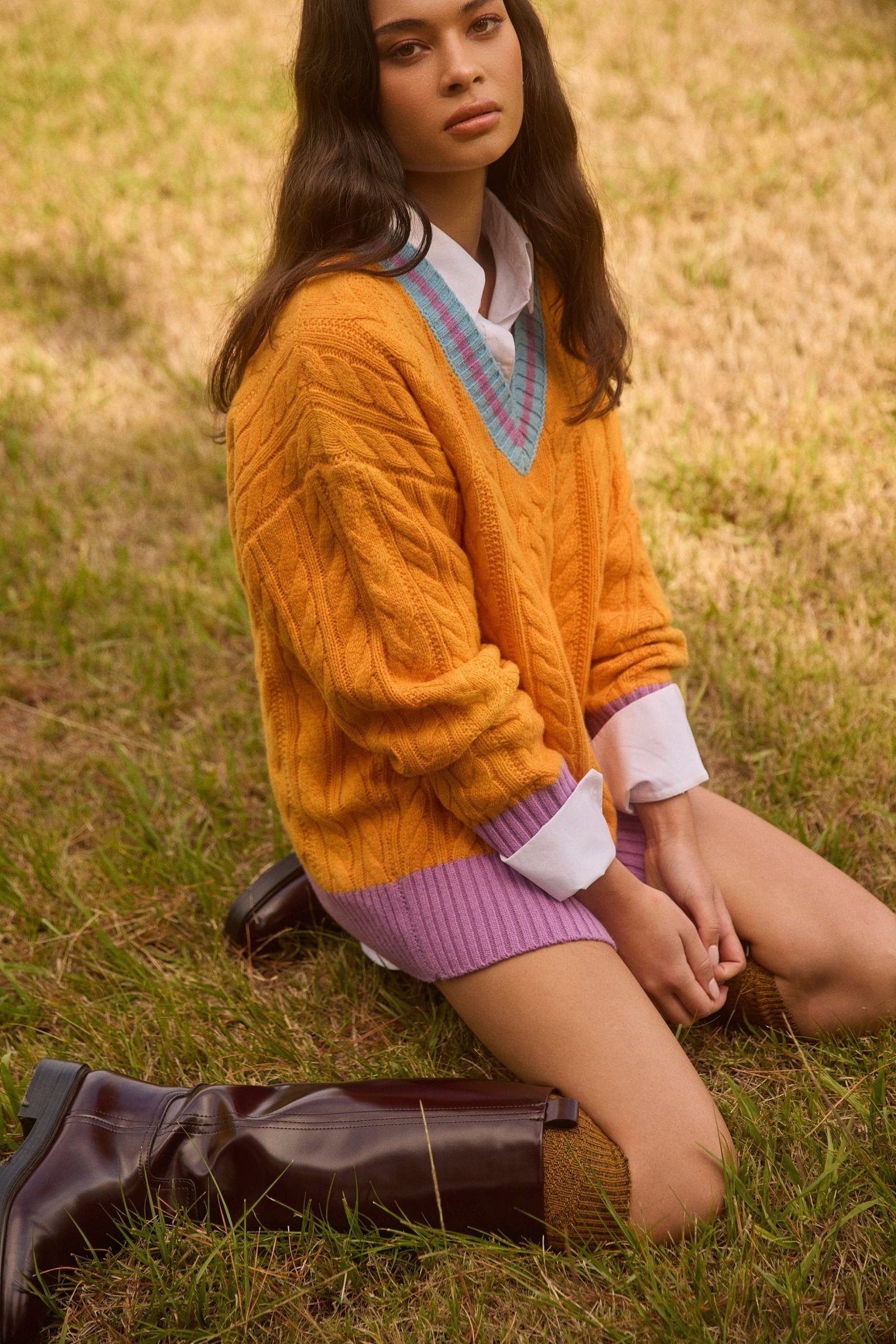 Maglione Halcyon a Treccia