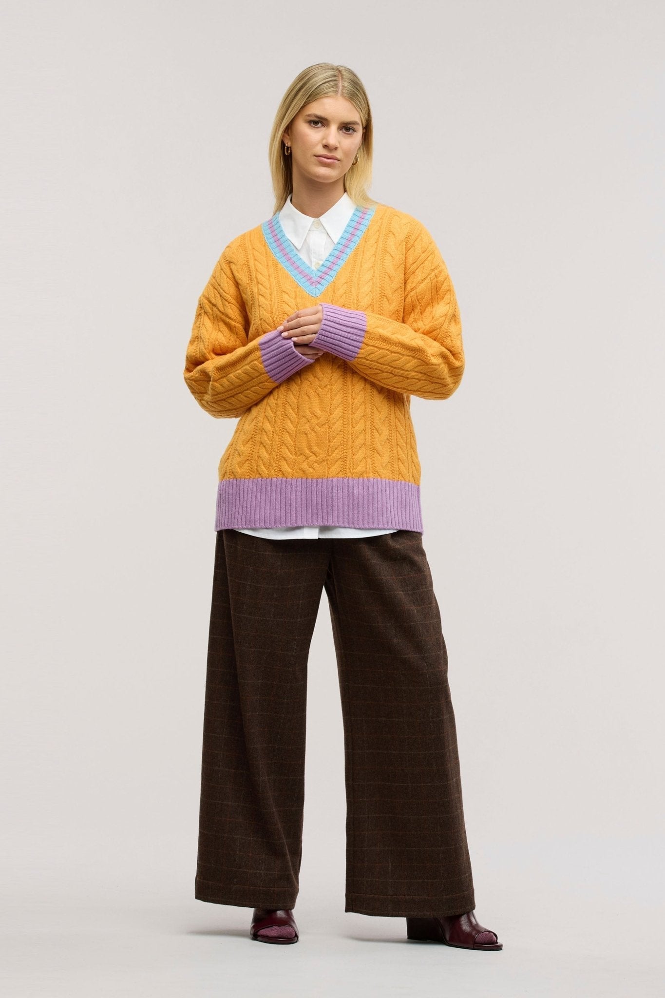 Maglione Halcyon a Treccia