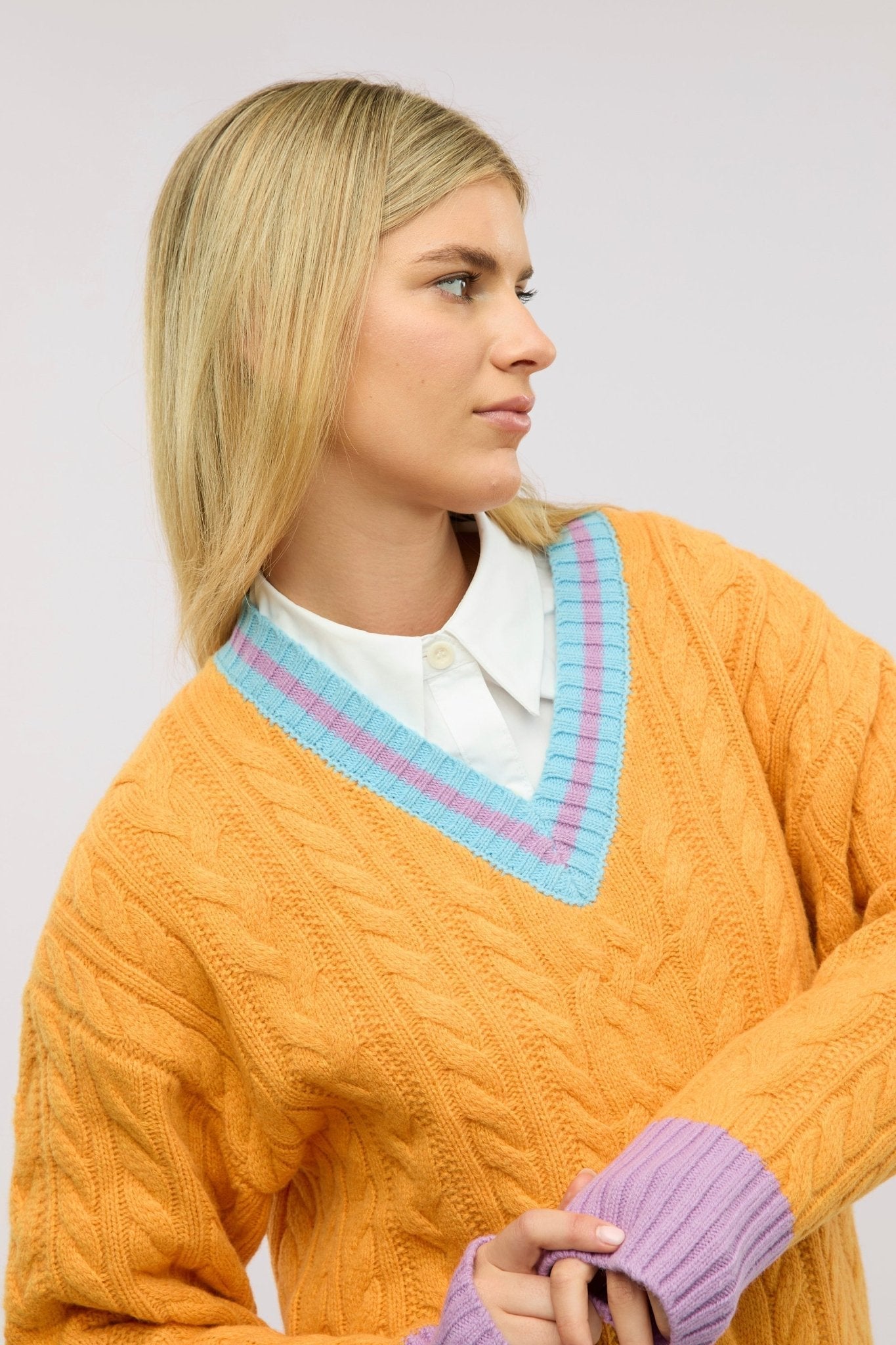 Maglione Halcyon a Treccia