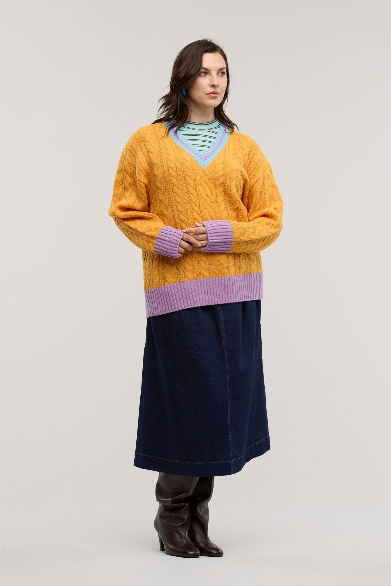 Maglione Halcyon a Treccia