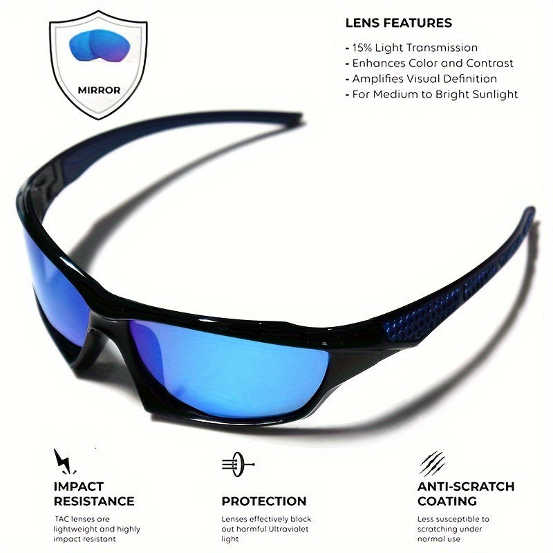 Occhiali da sole sportivi polarizzati UV400 – Occhiali unisex per esterni e guida