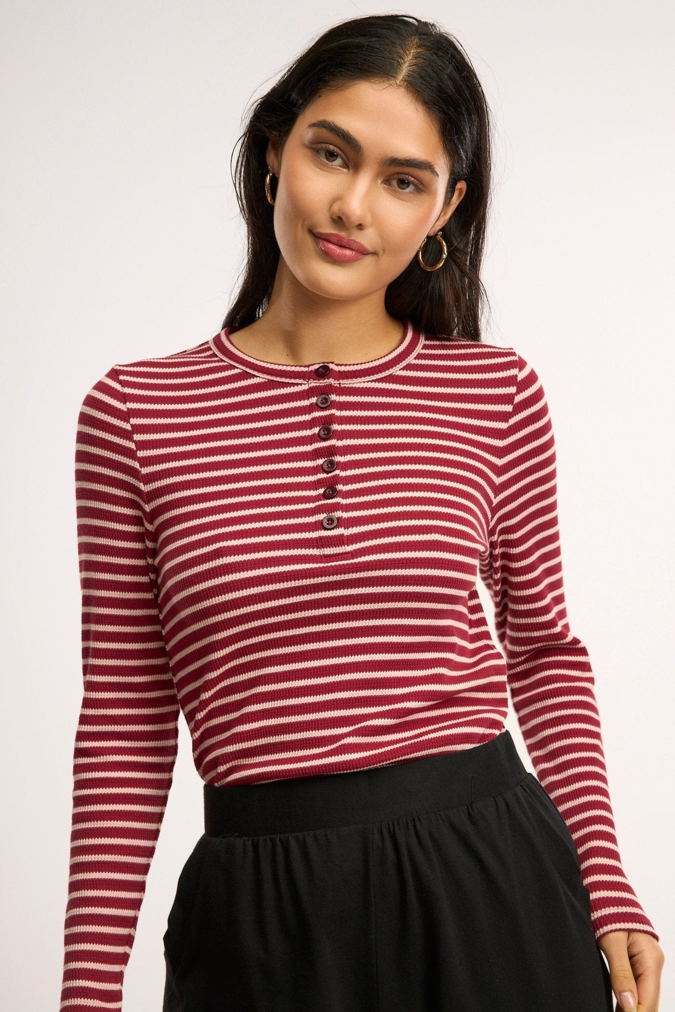 Top Traveller Waffle Henley